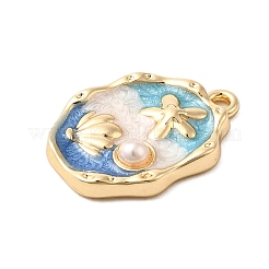 Alloy Enamel Pendants&nbsp;PALLOY-K020-21LG-02