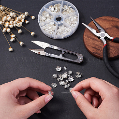 540Pcs 6 Style Iron Bead Caps&nbsp;IFIN-CJ0001-58