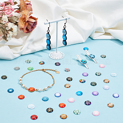 Glass Cabochons&nbsp;GLAA-WH0025-28
