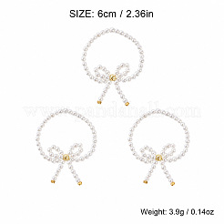3Pcs Plastic Imitation Pearl Finger Rings&nbsp;YD1754