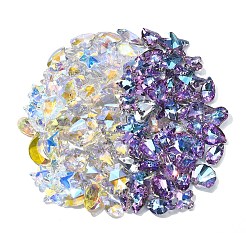 49Pcs 10 Style Electroplate Glass Charms&nbsp;GLAA-YW0003-48