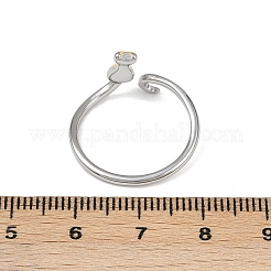 304 Stainless Steel Cuff Rings&nbsp;RJEW-P153-04G