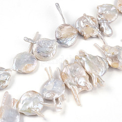 Natural Baroque Keshi Pearl Beads Strands&nbsp;PEAR-S018-06H