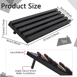 Wood Commemorative Coin Display Holder Stand&nbsp;DIY-WH0622-279A