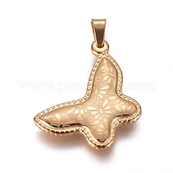 304 Stainless Steel Pendants&nbsp;STAS-F223-18G