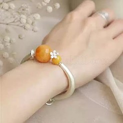 Round Resin Alloy Flower Bangles for Women&nbsp;WG4C6B7-01