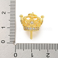 Brass Micro Pave Cubic Zirconia Peg Bails Pendants&nbsp;KKB-L215-039G
