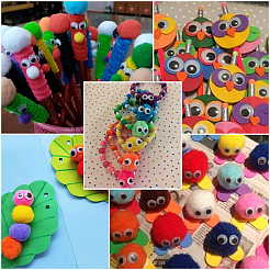 150Pcs Polyester Pom Pom Ball&nbsp;DIY-SC0031-33D