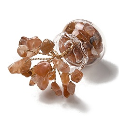 Natural Carnelian Chips Tree Decorations&nbsp;DJEW-Z007-02C