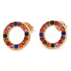 PVD Vacuum Plating 304 Stainless Steel Stud Earrings&nbsp;EJEW-C099-09-01