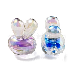 UV Plating Rainbow Iridescent Acrylic Beads&nbsp;PACR-E001-05