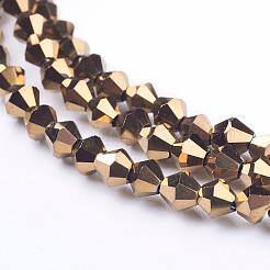Electroplate Glass Beads Strands&nbsp;EGLA-J026-3mm-F16