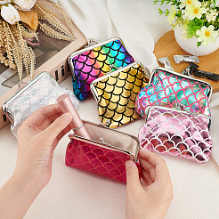 6Pcs 6 Style PVC Wallets for Women&nbsp;AJEW-FG0003-12