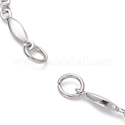 Tarnish Resistant 304 Stainless Steel Oval Link Chain Bracelet Makings&nbsp;AJEW-JB01183