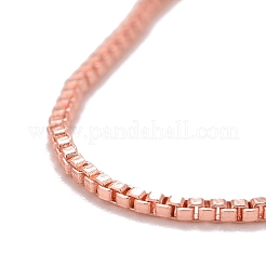 Adjustable Electroplate Brass Venetian Chain Necklace Making&nbsp;MAK-L028-02RG