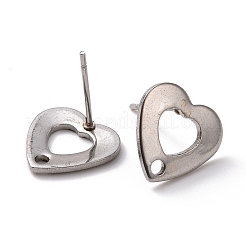 Non-Tarnish 201 Stainless Steel Stud Earring Findings&nbsp;X-STAS-K241-17P