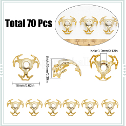 70Pcs Hollow Acrylic Beads Caps&nbsp;DIY-SC0025-77B