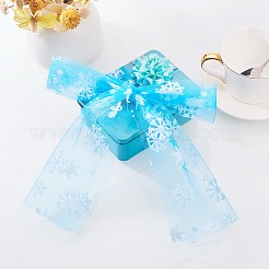 Snowflake Deco Mesh Ribbons&nbsp;OCOR-P010-G13