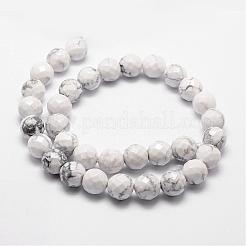 Natural Howlite Beads Strands&nbsp;G-D840-44-6mm
