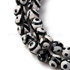 Tibetan Style 3-Eye dZi Beads&nbsp;TDZI-G341-6mm-08