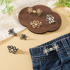 6Pcs 6 Styles Chinese Knot Alloy Adjustable Jean Button Pins&nbsp;FIND-TA0010-51