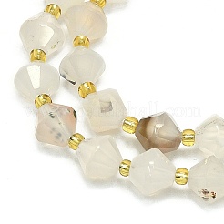 Natural Dendritic Agate Beads Strands&nbsp;G-I376-B11-01