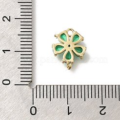 Brass Micro Pave Cubic Zirconia Pendants&nbsp;KK-M295-15G-01