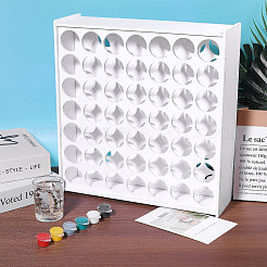 Wooden Pigment Bottlle Storage Stands&nbsp;ODIS-WH0043-120