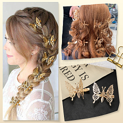 12Pcs Alloy Alligator Hair Clips for Women&nbsp;OHAR-SP0001-06G