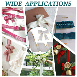 9M Single Face Velvet Ribbon with Gold Edge&nbsp;OCOR-WH0092-09A