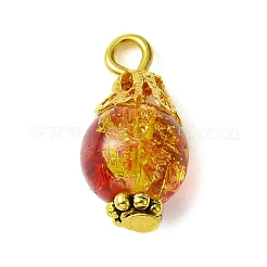 10Pcs 10 Color Round Glass Round Pendant&nbsp;PALLOY-JF02281