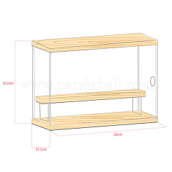 Assemble Acrylic Toy Display Boxes&nbsp;ODIS-WH0027-020