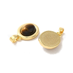 Natural Tiger Eye Pendants&nbsp;KK-H461-05G