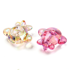 UV Plating Transparent Acrylic Beads&nbsp;MACR-D024-10
