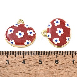 Printed Brass Pendants&nbsp;KK-CBAF9BC-17G