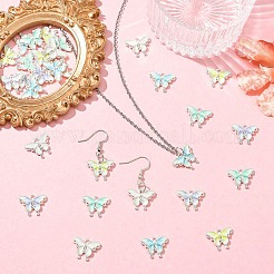 30Pcs 5 Colors Alloy Enamel Pendants&nbsp;ENAM-YW0008-36