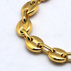 Fashionable 304 Stainless Steel Coffee Bean Chain Necklaces&nbsp;LS-NJEW-I008-33A