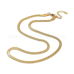 304 Stainless Steel Herringbone Chain Necklaces&nbsp;NJEW-P282-02G