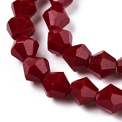 Opaque Solid Color Imitation Jade Glass Beads Strands&nbsp;LS-EGLA-A039-P6mm-D22