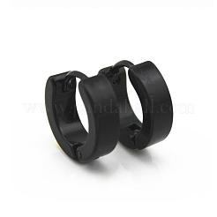 Brass Huggie Hoop Earrings&nbsp;EJEW-EE0002-252B