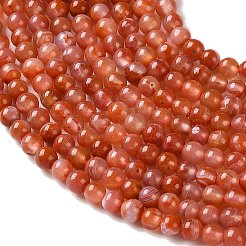 Natural South Red Agate Beads Strands&nbsp;GG-CBA6824-A01-01