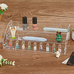 3-Tier Transparent Acrylic Nail Polish Organizer&nbsp;ODIS-WH0061-18A-1