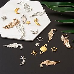 Zinc Alloy Cabochons & Links & Cabochon Enamel Settings&nbsp;PALLOY-TA0002-01