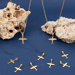 10Pcs 304 Stainless Steel Pendants&nbsp;STAS-UN0054-42