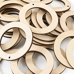 Undyed Wood Pendants&nbsp;X1-WOOD-TAC0003-05C