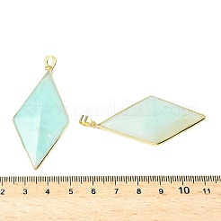 Natural Flower Amazonite Faceted Big Pendants&nbsp;G-L623-04G-01