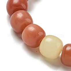 Natrual Bodhi Wood Beads Stretch Bracelet for Women&nbsp;BJEW-C077-02