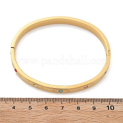 Eye 304 Stainless Steel Rhinestone Bangles for Women&nbsp;BJEW-Z092-09G