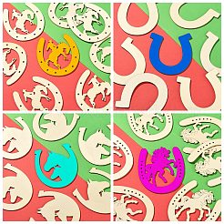 Unfinished Wood Horseshoe Cutouts&nbsp;WOOD-CJC0009-02