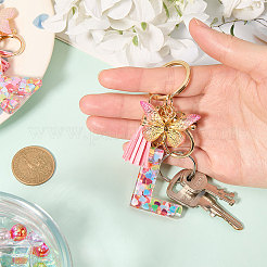 Zinc Alloy Tassel Keychain&nbsp;KEYC-WH20004-12B